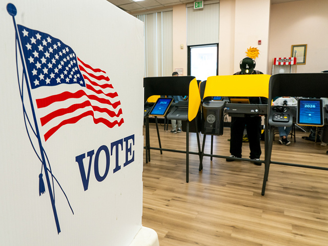 6 2 26 los angeles voting booth voter casts ballot getty